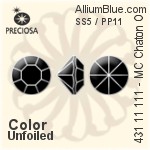 Preciosa MC Chaton OPTIMA (431 11 111) SS5 / PP11 - Color Unfoiled