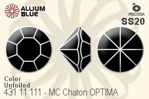 Preciosa MC Chaton OPTIMA (431 11 111) SS20 - Color Unfoiled - Haga Click en la Imagen para Cerrar
