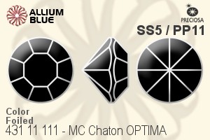 PRECIOSA Chaton O ss5/pp11 sapphire G
