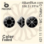 Preciosa MC Chaton OPTIMA (431 11 111) SS6.5 / PP14 - Color With Golden Foiling