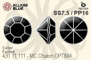 PRECIOSA Chaton O ss7.5/pp16 sapphire G