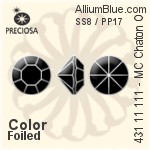 Preciosa MC Chaton OPTIMA (431 11 111) SS11 / PP22 - Color With Golden Foiling