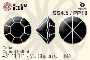 Preciosa MC Chaton (431 11 111) SS4.5 / PP10 - Colour (Coated) With Golden Foiling - Haga Click en la Imagen para Cerrar