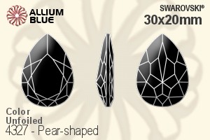 Swarovski Pear-shaped Fancy Stone (4327) 30x20mm - Color Unfoiled - Haga Click en la Imagen para Cerrar