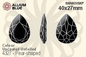 Swarovski Pear-shaped Fancy Stone (4327) 40x27mm - Colour (Uncoated) Unfoiled - 关闭视窗 >> 可点击图片