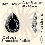 施華洛世奇 XERO 鑽石形尖底石 (1100) PP1 - 白色（半塗層） 白金水銀底