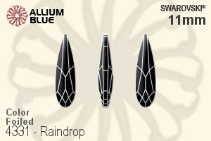 Swarovski Raindrop Fancy Stone (4331) 11mm - Color With Platinum Foiling