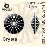 Preciosa MC Rivoli 1H Pendant (433 61 306) 14mm - Crystal (Coated)