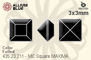 PRECIOSA Square MXM 3x3 sm.topaz DF