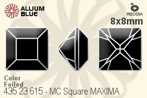 Preciosa MC Square MAXIMA Fancy Stone (435 23 615) 8x8mm - Color With Dura™ Foiling - Haga Click en la Imagen para Cerrar