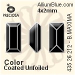 Preciosa MC Baguette MAXIMA Fancy Stone (435 26 212) 5x2mm - Color With Dura™ Foiling