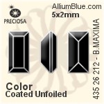 Preciosa MC Baguette MAXIMA Fancy Stone (435 26 212) 5x2mm - Crystal Effect With Dura™ Foiling
