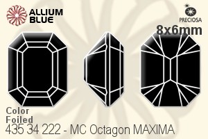 PRECIOSA Octagon MAXIMA 8x6 emerald DF