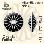 Preciosa MC Rivoli (436 11 177) SS24 - Crystal (Coated)