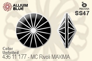 Preciosa MC Rivoli MAXIMA (436 11 177) SS47 - Color Unfoiled