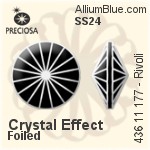 Preciosa MC Rivoli (436 11 177) SS17 - Clear Crystal With Dura™ Foiling