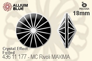 PRECIOSA Rivoli MXM 18 crystal DF AB