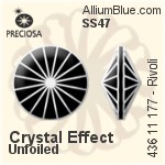 Preciosa MC Rivoli (436 11 177) SS39 - Crystal Effect With Dura™ Foiling
