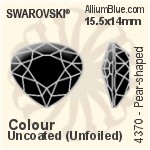 Swarovski Pear-shaped Fancy Stone (4370) 11x10mm - Crystal Effect Unfoiled