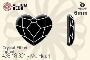 Preciosa MC Heart Flat-Back Stone (438 18 301) 6mm - Crystal Effect With Dura™ Foiling - Haga Click en la Imagen para Cerrar