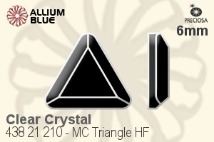 寶仕奧莎 機切Triangle Flat-Back Hot-Fix Stone (438 21 210) 6mm - 透明白色 - 關閉視窗 >> 可點擊圖片