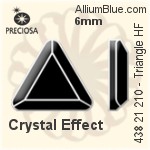 Preciosa MC Triangle Flat-Back Hot-Fix Stone (438 21 210) 6mm - Clear Crystal