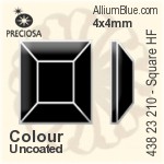 Preciosa プレシオサ MC マシーンカットSquare Flat-Back Hot-Fix Stone (438 23 210) 4x4mm - カラー