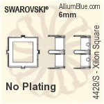 Swarovski XILION Square Settings (4428/S) 8mm - Plated