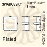 Swarovski XILION Square Settings (4428/S) 5mm - No Plating