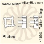 Swarovski Twister Settings (4485/S) 6mm - Plated
