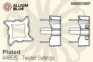 Swarovski Twister Settings (4485/S) 17mm - Plated - Click Image to Close