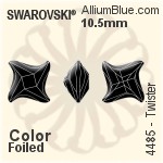 Swarovski Twister Fancy Stone (4485) 17mm - Color With Platinum Foiling