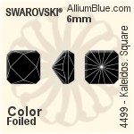 Swarovski Kaleidoscope Square Fancy Stone (4499) 6mm - Crystal Effect Unfoiled