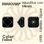 Swarovski Kaleidoscope Square Fancy Stone (4499) 14mm - Color With Platinum Foiling