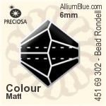 Preciosa MC Bead Rondell (451 69 302) 5mm - Colour (Coated Matt)