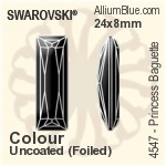 Swarovski Princess Baguette Fancy Stone (4547) 21x7mm - Color With Platinum Foiling