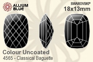Swarovski Classical Baguette Fancy Stone (4565) 18x13mm - Colour (Uncoated) Unfoiled