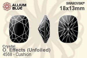 Swarovski Cushion Fancy Stone (4568) 18x13mm - Crystal Effect Unfoiled - Click Image to Close