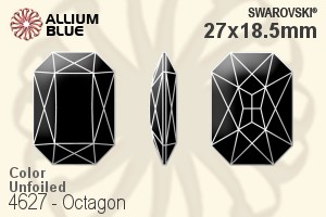 Swarovski Octagon Fancy Stone (4627) 27x18.5mm - Color Unfoiled - Haga Click en la Imagen para Cerrar