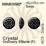Swarovski Solaris Fancy Stone (4678) 14mm - Color With Platinum Foiling
