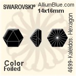 Swarovski Kaleidoscope Hexagon Fancy Stone (4699) 9.4x10.8mm - Color Unfoiled