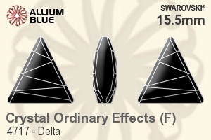Swarovski Delta Fancy Stone (4717) 15.5mm - Crystal Effect With Platinum Foiling - Haga Click en la Imagen para Cerrar