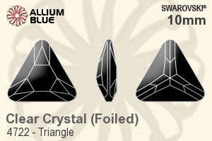 施華洛世奇 Triangle 花式石 (4722) 10mm - 透明白色 白金水銀底 - 關閉視窗 >> 可點擊圖片