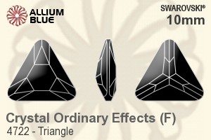施华洛世奇 Triangle 花式石 (4722) 10mm - Crystal (Ordinary Effects) With Platinum Foiling - 关闭视窗 >> 可点击图片
