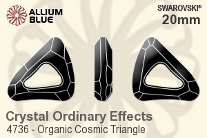 Swarovski Organic Cosmic Triangle Fancy Stone (4736) 20mm - Crystal (Ordinary Effects) Unfoiled - Haga Click en la Imagen para Cerrar