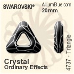 Swarovski Triangle Fancy Stone (4737) 14mm - Colour (Uncoated) Unfoiled