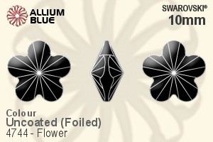 Swarovski Flower Fancy Stone (4744) 10mm - Color With Platinum Foiling