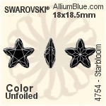Swarovski Starbloom Fancy Stone (4754) 18x18.5mm - Crystal Effect With Platinum Foiling