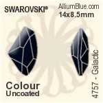 Swarovski Galactic Fancy Stone (4757) 19x11.5mm - Crystal Effect With Platinum Foiling