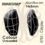 Swarovski Calypso Fancy Stone (4760) 18x10.5mm - Colour (Uncoated) Unfoiled